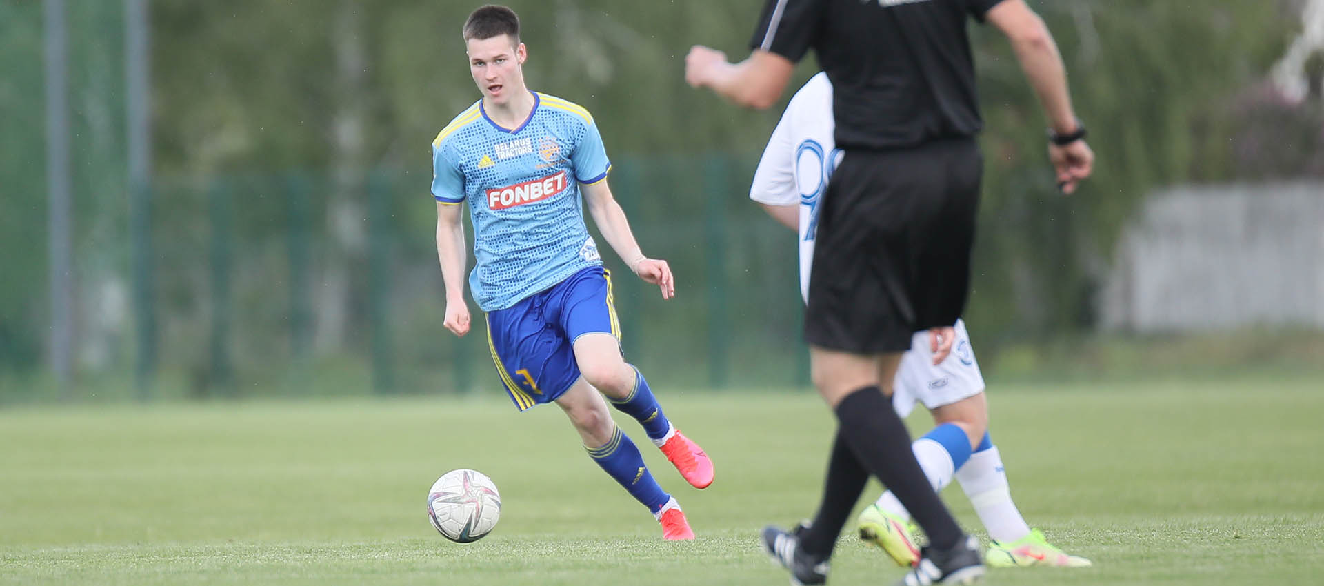 Artsiom Shumanski scored three goals for youth team (U-19) of Belarus